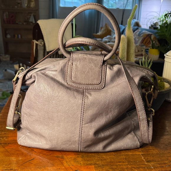HOBO Handbags - HOBO Large Shelia Gray Crossbody Bag